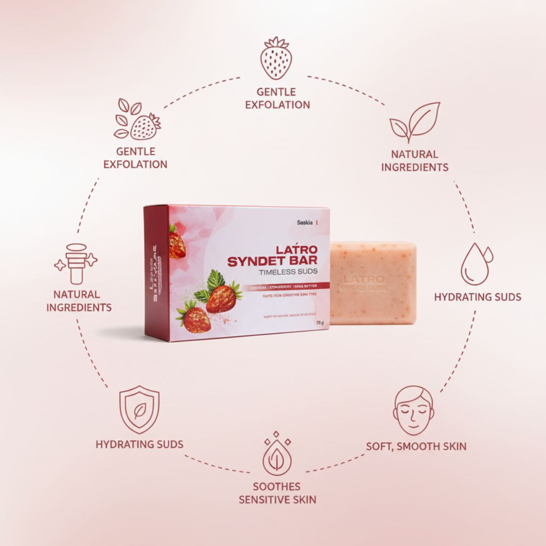 LATRO SYNDET BAR: TIMELESS SUDS (OATMEAL | STRAWBERRY | SHEA BUTTER)