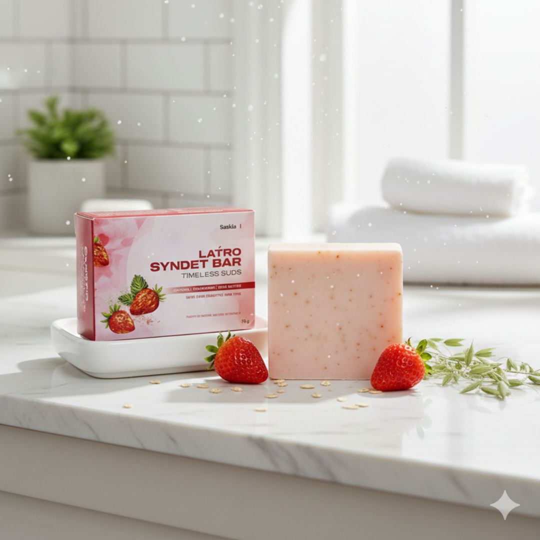 LATRO SYNDET BAR: TIMELESS SUDS (OATMEAL | STRAWBERRY | SHEA BUTTER)