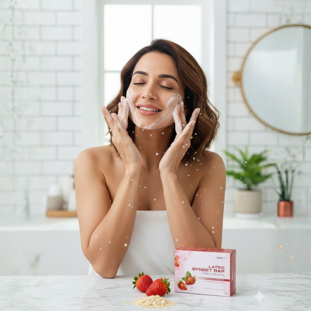 LATRO SYNDET BAR: TIMELESS SUDS (OATMEAL | STRAWBERRY | SHEA BUTTER)